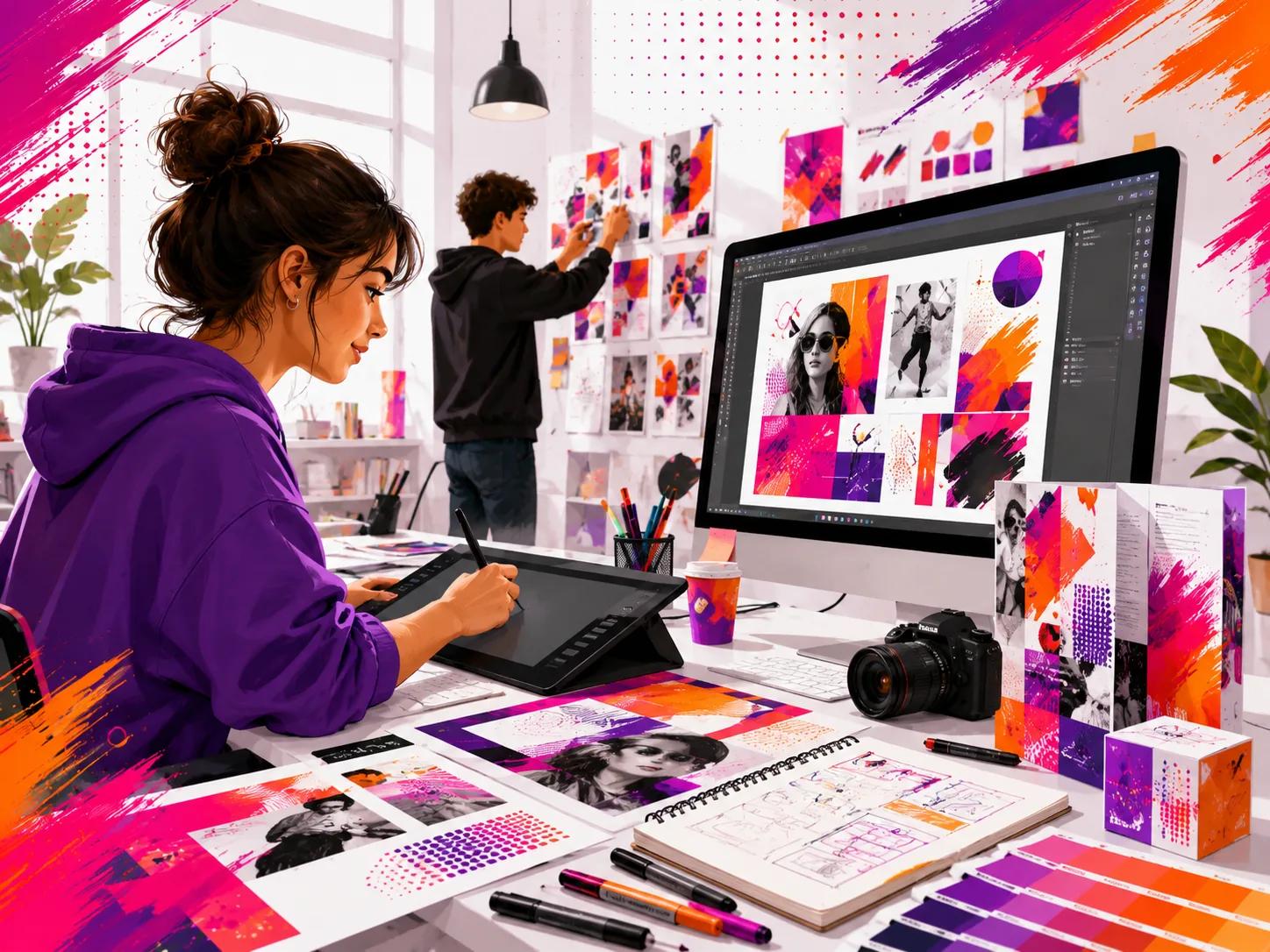 Atelier de communication visuelle pour la section Assistant(e) aux métiers de la publicité